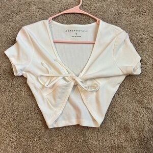 Aeropostale Cropped Tie Top